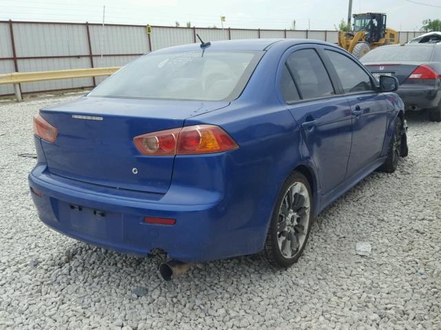 JA3AU86W39U013039 - 2009 MITSUBISHI LANCER GTS BLUE photo 4