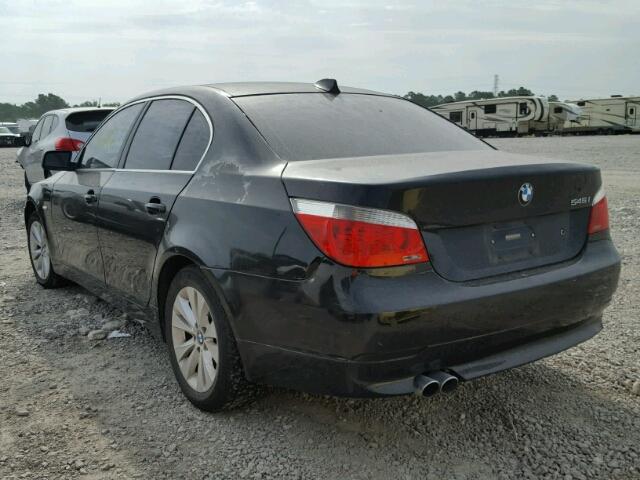 WBANB33565CN64828 - 2005 BMW 545 I BLACK photo 3