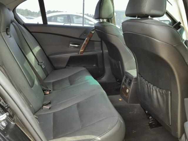 WBANB33565CN64828 - 2005 BMW 545 I BLACK photo 6