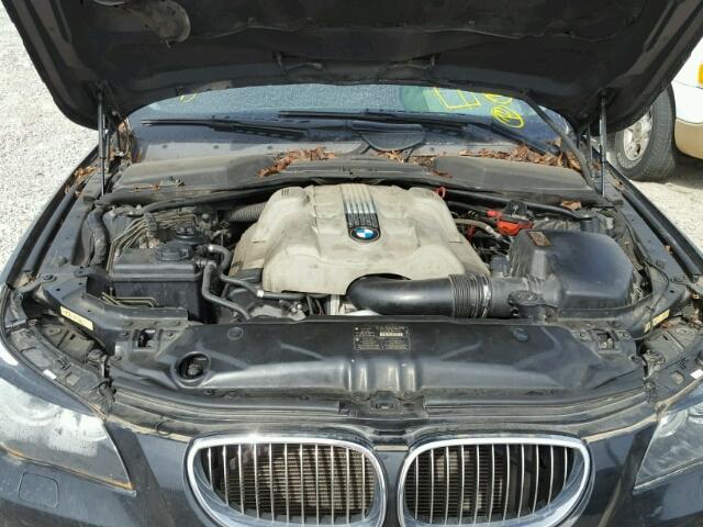 WBANB33565CN64828 - 2005 BMW 545 I BLACK photo 7