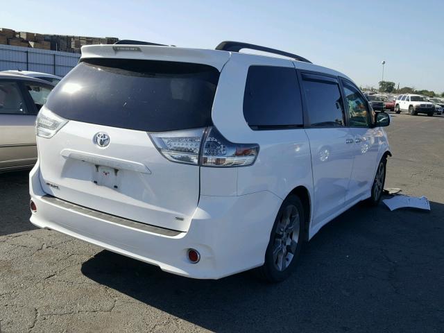 5TDXK3DC4ES476917 - 2014 TOYOTA SIENNA SPO WHITE photo 4