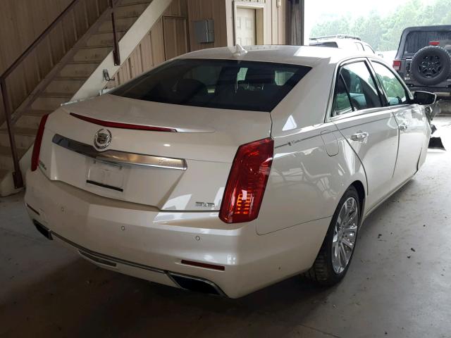 1G6AX5S30E0149636 - 2014 CADILLAC CTS LUXURY WHITE photo 4