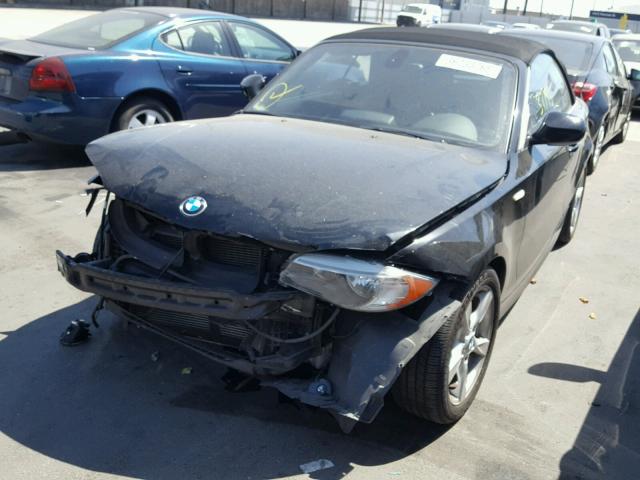 WBAUN1C54CVH83878 - 2012 BMW 128 I BLACK photo 2