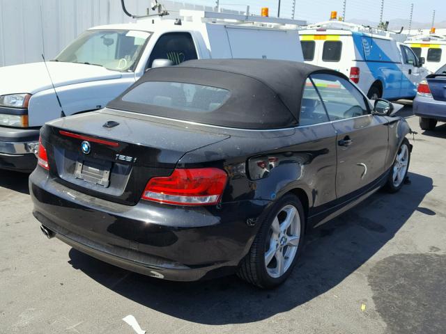 WBAUN1C54CVH83878 - 2012 BMW 128 I BLACK photo 4