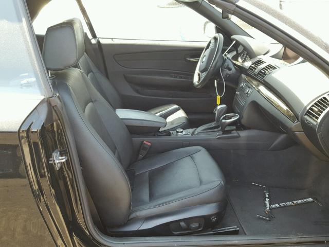 WBAUN1C54CVH83878 - 2012 BMW 128 I BLACK photo 5