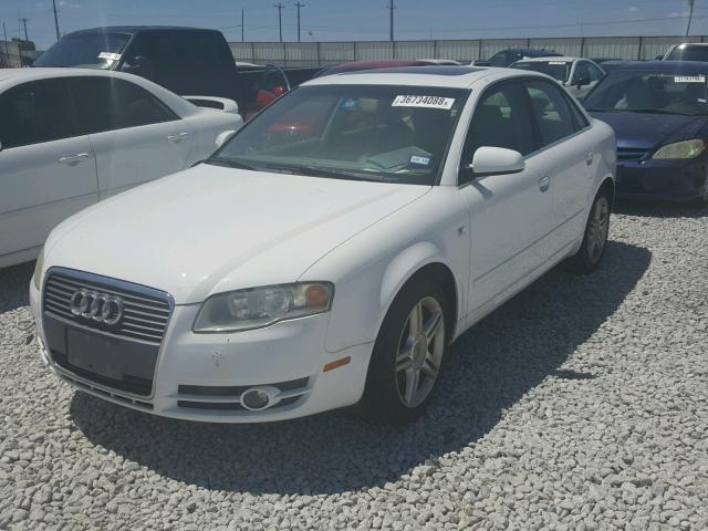 WAUAF78E37A115270 - 2007 AUDI A4 2 WHITE photo 2