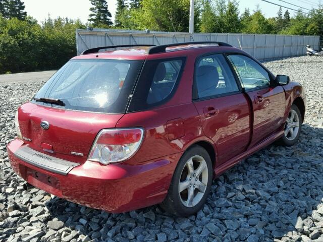 JF1GG61627H809694 - 2007 SUBARU IMPREZA 2. RED photo 4