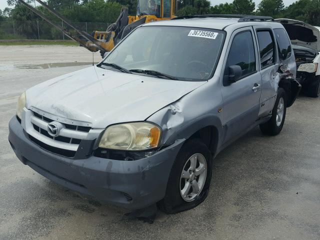 4F2YZ02Z36KM27884 - 2006 MAZDA TRIBUTE I GRAY photo 2