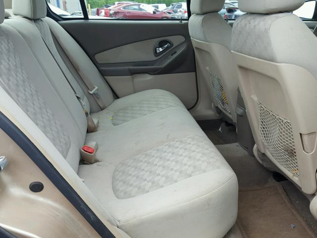 1G1ZT52815F136763 - 2005 CHEVROLET MALIBU LS Qəhvəyi foto 6