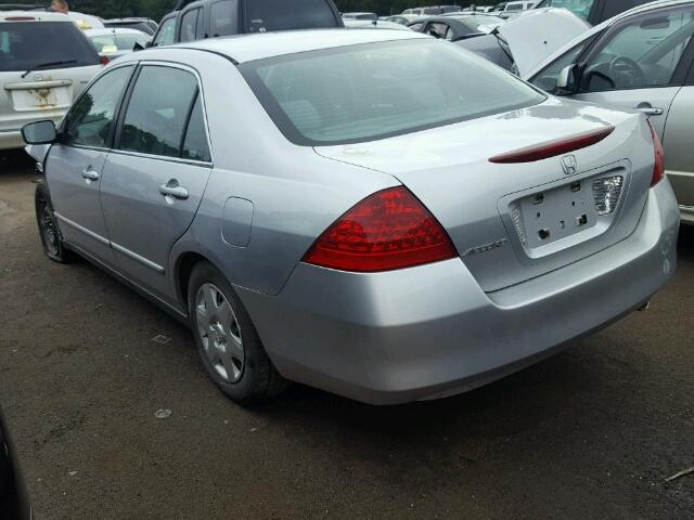 3HGCM56487G709808 - 2007 HONDA ACCORD LX SILVER photo 3