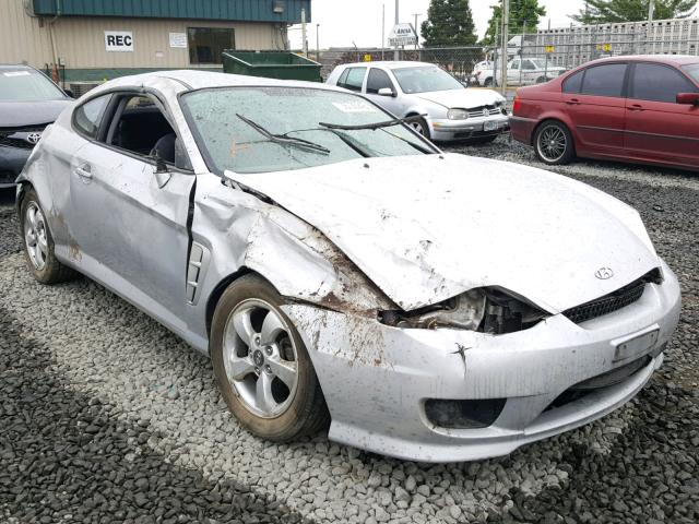 KMHHM65DX5U168813 - 2005 HYUNDAI TIBURON SILVER photo 1