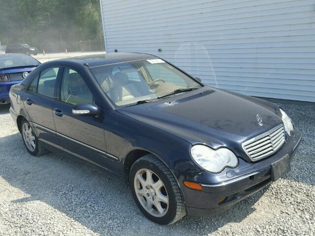 WDBRF61J81F104457 - 2001 MERCEDES-BENZ C 240 BLUE photo 1