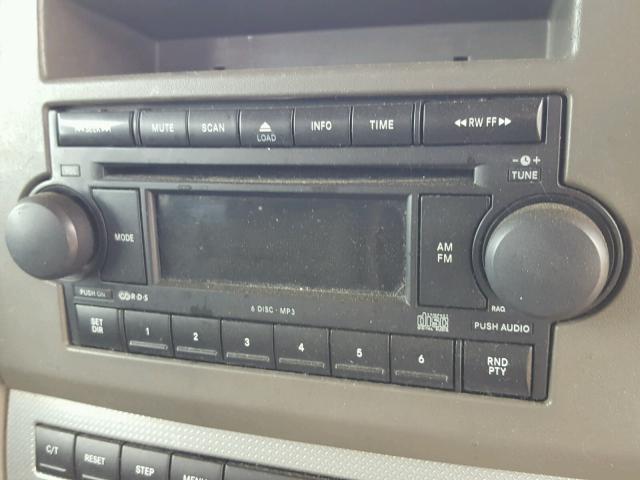 1J8HG48K26C352492 - 2006 JEEP COMMANDER მუქწითელი ფოტო 9