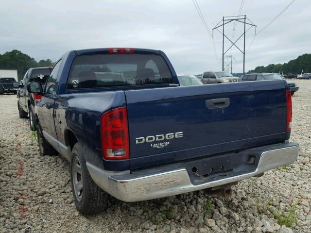 1D7HA16N83J578926 - 2003 DODGE RAM 1500 S BLUE photo 3