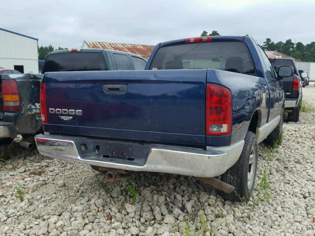 1D7HA16N83J578926 - 2003 DODGE RAM 1500 S BLUE photo 4