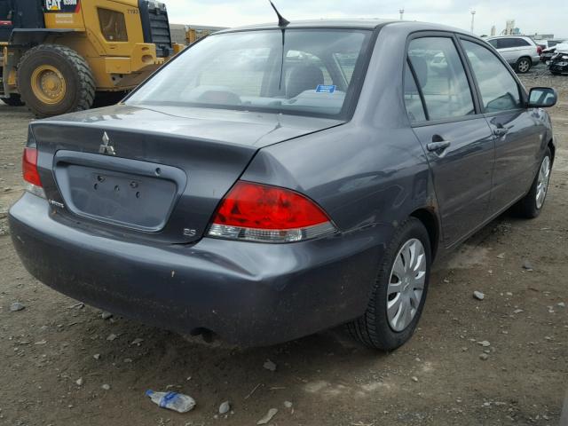 JA3AJ26E76U065329 - 2006 MITSUBISHI LANCER ES GRAY photo 4