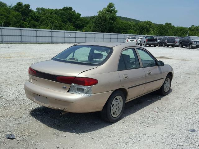 1FAFP10P9WW292963 - 1998 FORD ESCORT LX TAN photo 4