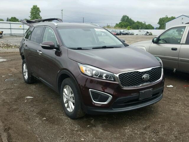 5XYPG4A30GG040626 - 2016 KIA SORENTO LX MAROON photo 1