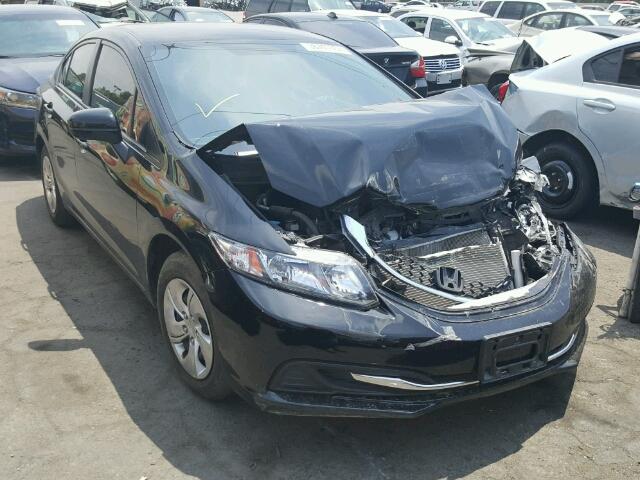 2HGFB2F5XFH566417 - 2015 HONDA CIVIC LX BLACK photo 1