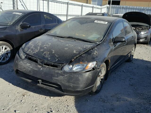 2HGFA16069H019084 - 2009 HONDA CIVIC EXL BLACK photo 2