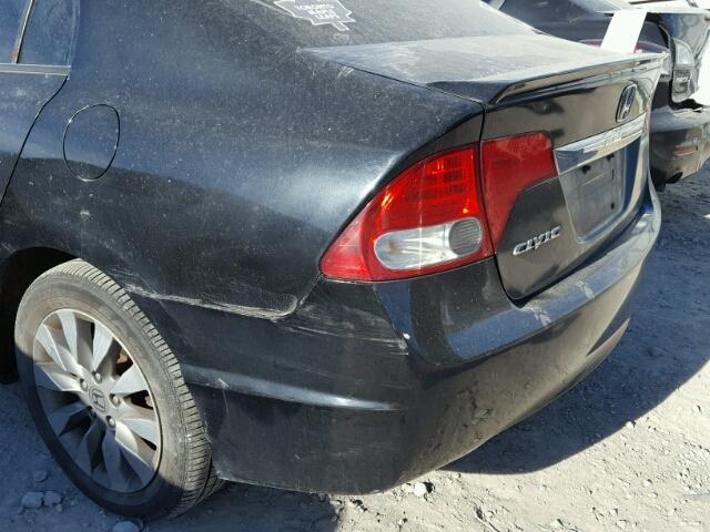 2HGFA16069H019084 - 2009 HONDA CIVIC EXL BLACK photo 9