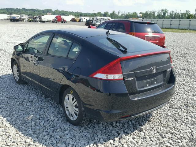 JHMZE2H56BS000272 - 2011 HONDA INSIGHT LX BLACK photo 3