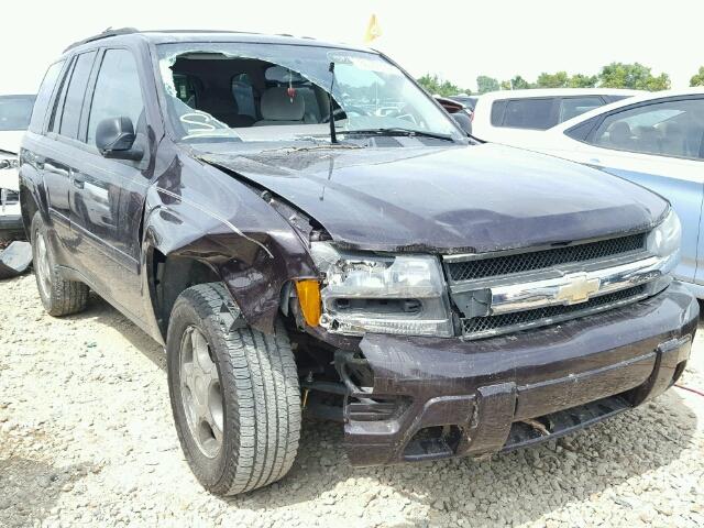 1GNDT13S682257053 - 2008 CHEVROLET TRAILBLAZE PURPLE photo 1