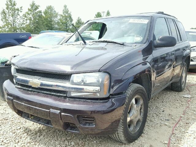 1GNDT13S682257053 - 2008 CHEVROLET TRAILBLAZE PURPLE photo 2