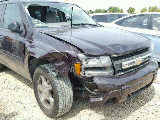 1GNDT13S682257053 - 2008 CHEVROLET TRAILBLAZE PURPLE photo 9