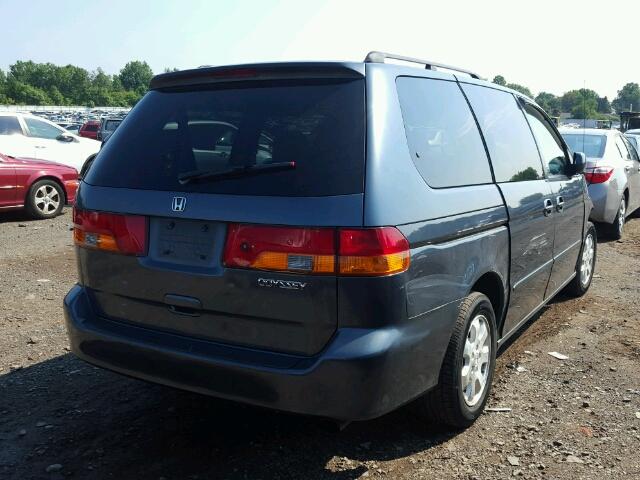 5FNRL18953B077234 - 2003 HONDA ODYSSEY EX GRAY photo 4