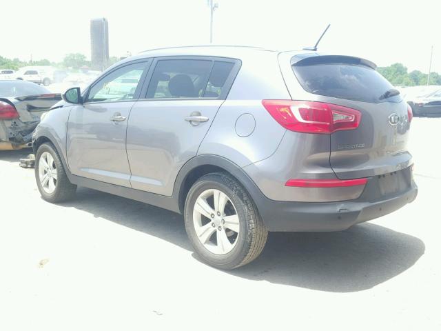 KNDPB3A27C7177960 - 2012 KIA SPORTAGE B SILVER photo 3