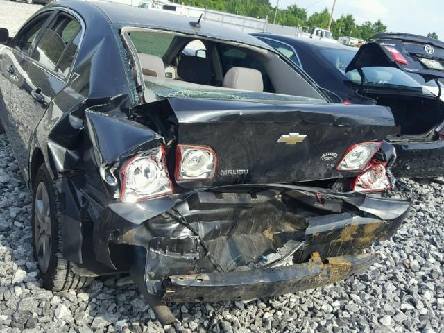1G1ZG57B294208841 - 2009 CHEVROLET MALIBU LS შავი ფოტო 9