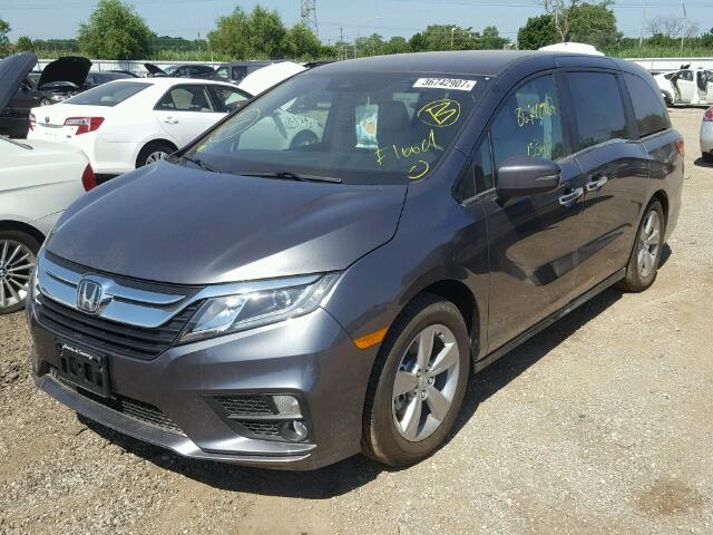 5FNRL6H55JB006106 - 2018 HONDA ODYSSEY EX GRAY photo 2