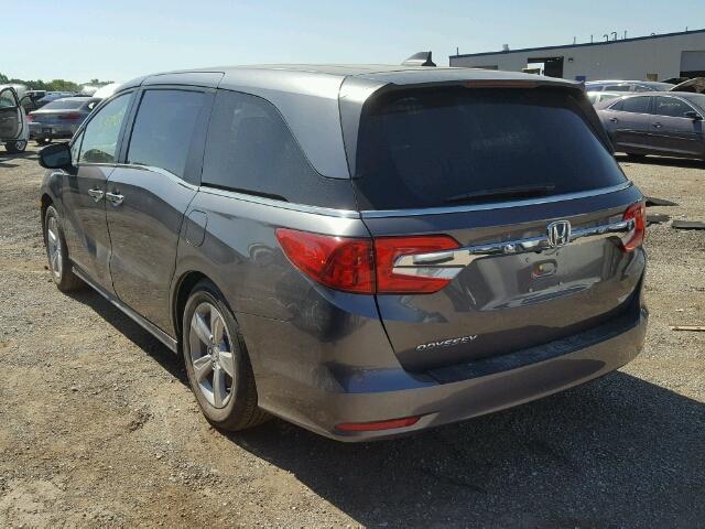 5FNRL6H55JB006106 - 2018 HONDA ODYSSEY EX GRAY photo 3