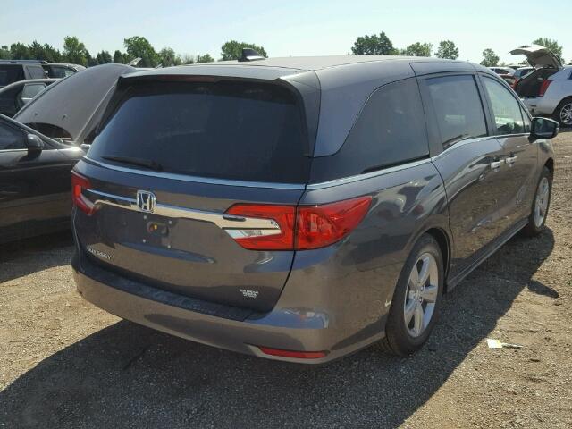 5FNRL6H55JB006106 - 2018 HONDA ODYSSEY EX GRAY photo 4