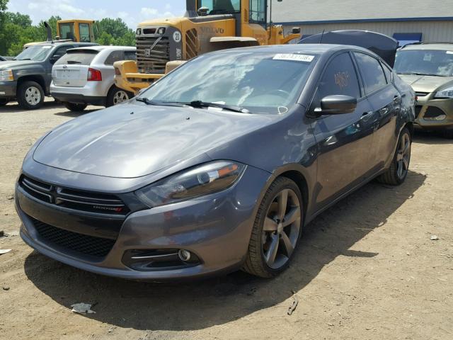 1C3CDFEB8FD112386 - 2015 DODGE DART GT GRAY photo 2