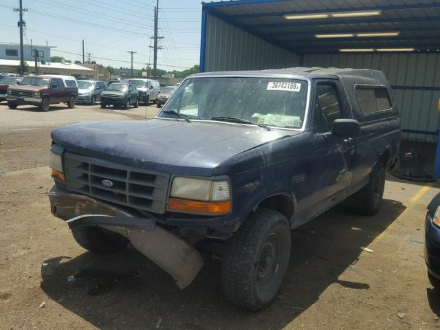 2FTHF25H7SCA14775 - 1995 FORD F250 BLUE photo 2
