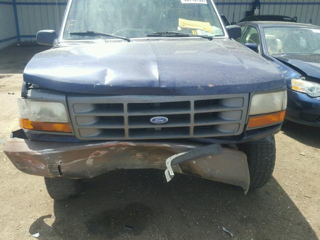 2FTHF25H7SCA14775 - 1995 FORD F250 BLUE photo 7