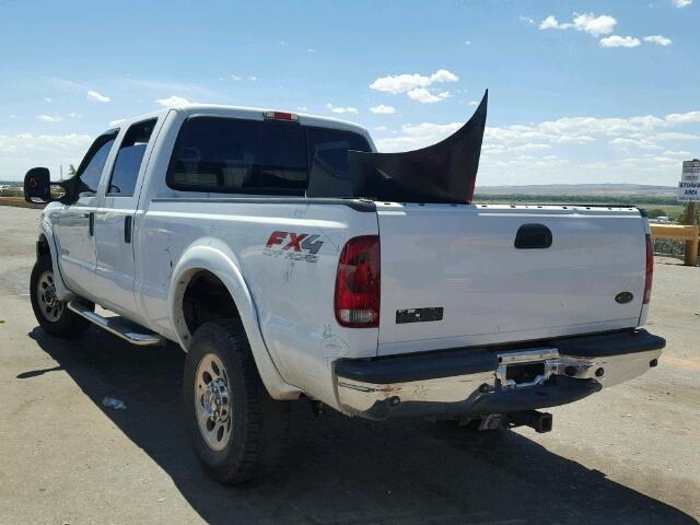 1FTWW31P65EA41703 - 2005 FORD F350 WHITE photo 3