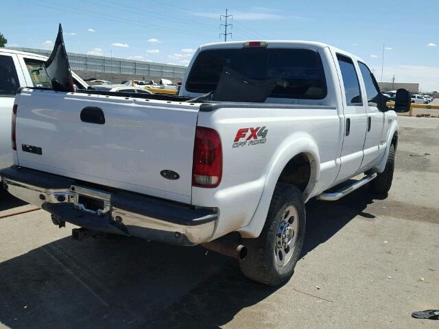 1FTWW31P65EA41703 - 2005 FORD F350 WHITE photo 4