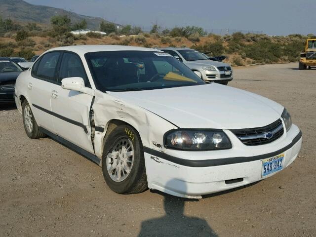 2G1WF55E519220678 - 2001 CHEVROLET IMPALA WHITE photo 1