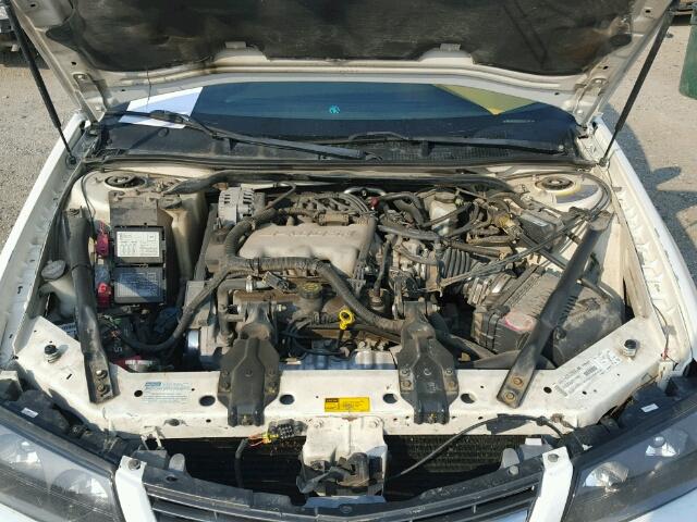 2G1WF55E519220678 - 2001 CHEVROLET IMPALA WHITE photo 7