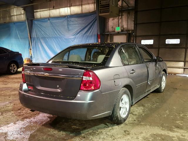 1G1ZT52895F316427 - 2005 CHEVROLET MALIBU LS ნაცრისფერი ფოტო 4