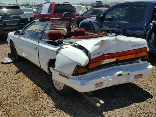 1C3EU4531SF634393 - 1995 CHRYSLER LEBARON GT WHITE photo 3