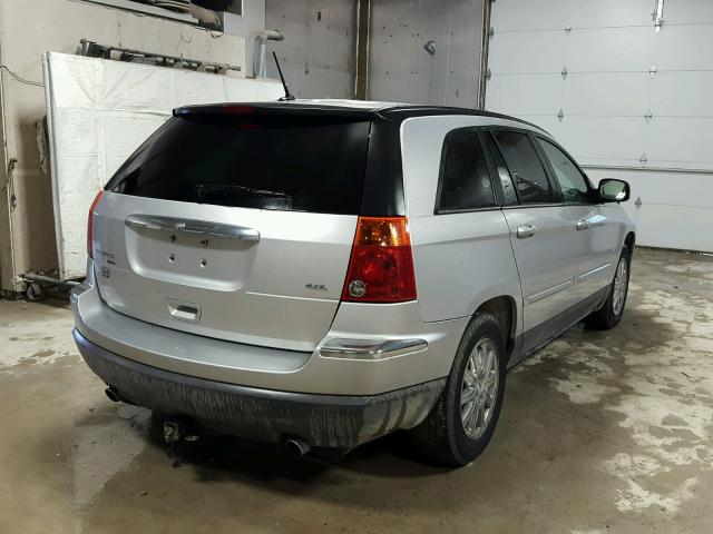 2A8GM68X87R337161 - 2007 CHRYSLER PACIFICA T SILVER photo 4
