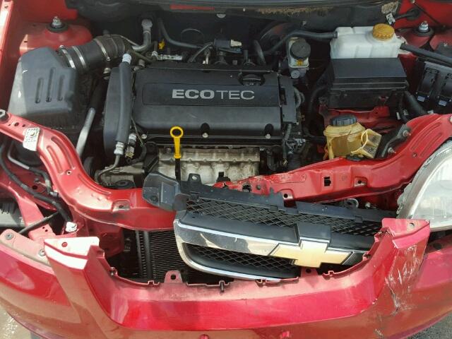 KL1TD5DE4BB112657 - 2011 CHEVROLET AVEO LS/LT 红色 照片 7