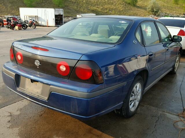 2G1WF52EX59380954 - 2005 CHEVROLET IMPALA 蓝色 照片 4