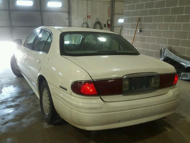 1G4HP54K814240104 - 2001 BUICK LESABRE CU WHITE photo 3
