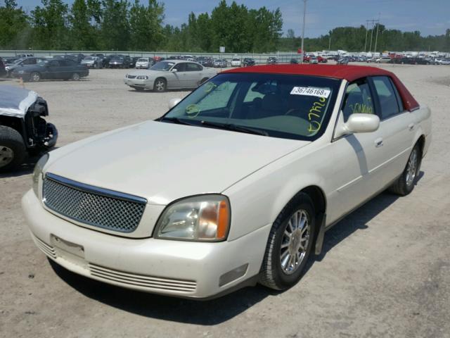 1G6KE54Y73U247006 - 2003 CADILLAC DEVILLE DH WHITE photo 2