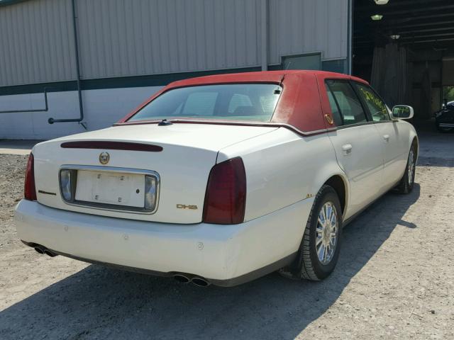 1G6KE54Y73U247006 - 2003 CADILLAC DEVILLE DH WHITE photo 4